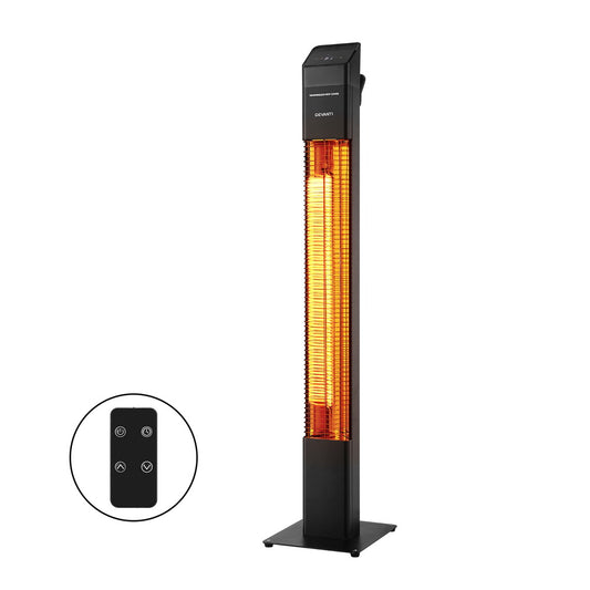 Devanti Radiant Tower Heater Electric Portable Remote Control 2000W Heating