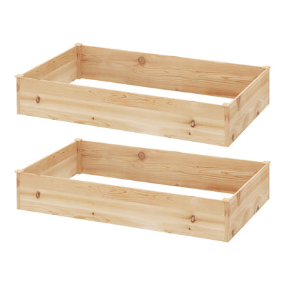 Greenfingers Garden Bed 150x90x30cm Wooden Planter Box Raised Container Growing