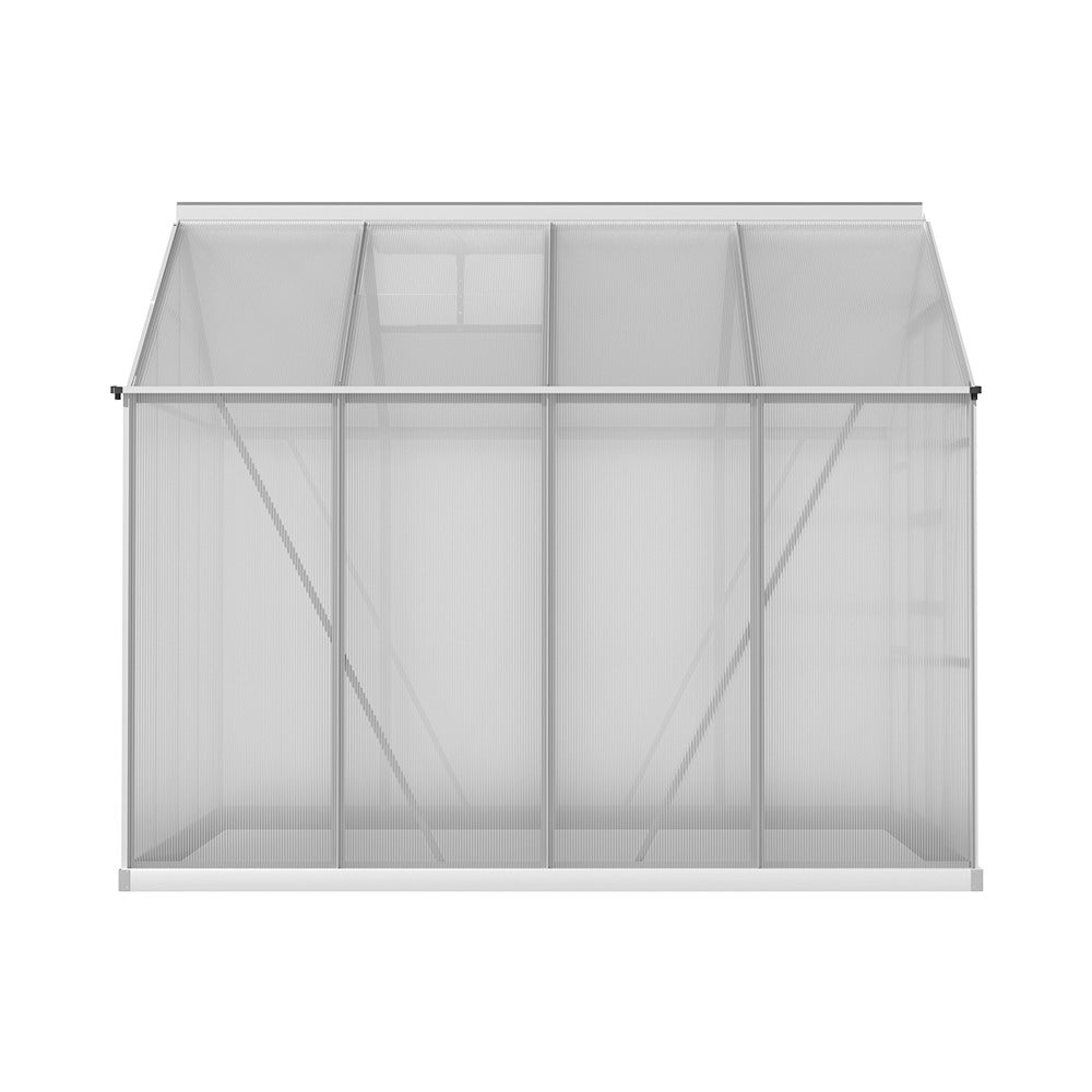 GMC Greenhouse 2.48x1.89x2M Aluminium Polycarbonate Green House Garden Shed