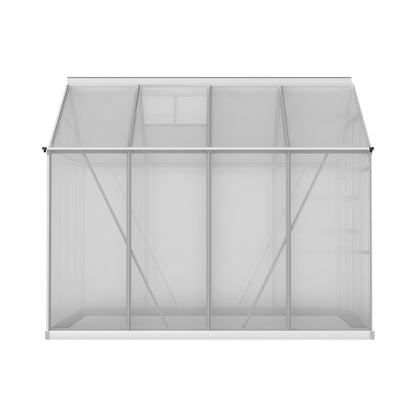 GMC Greenhouse 2.48x1.89x2M Aluminium Polycarbonate Green House Garden Shed