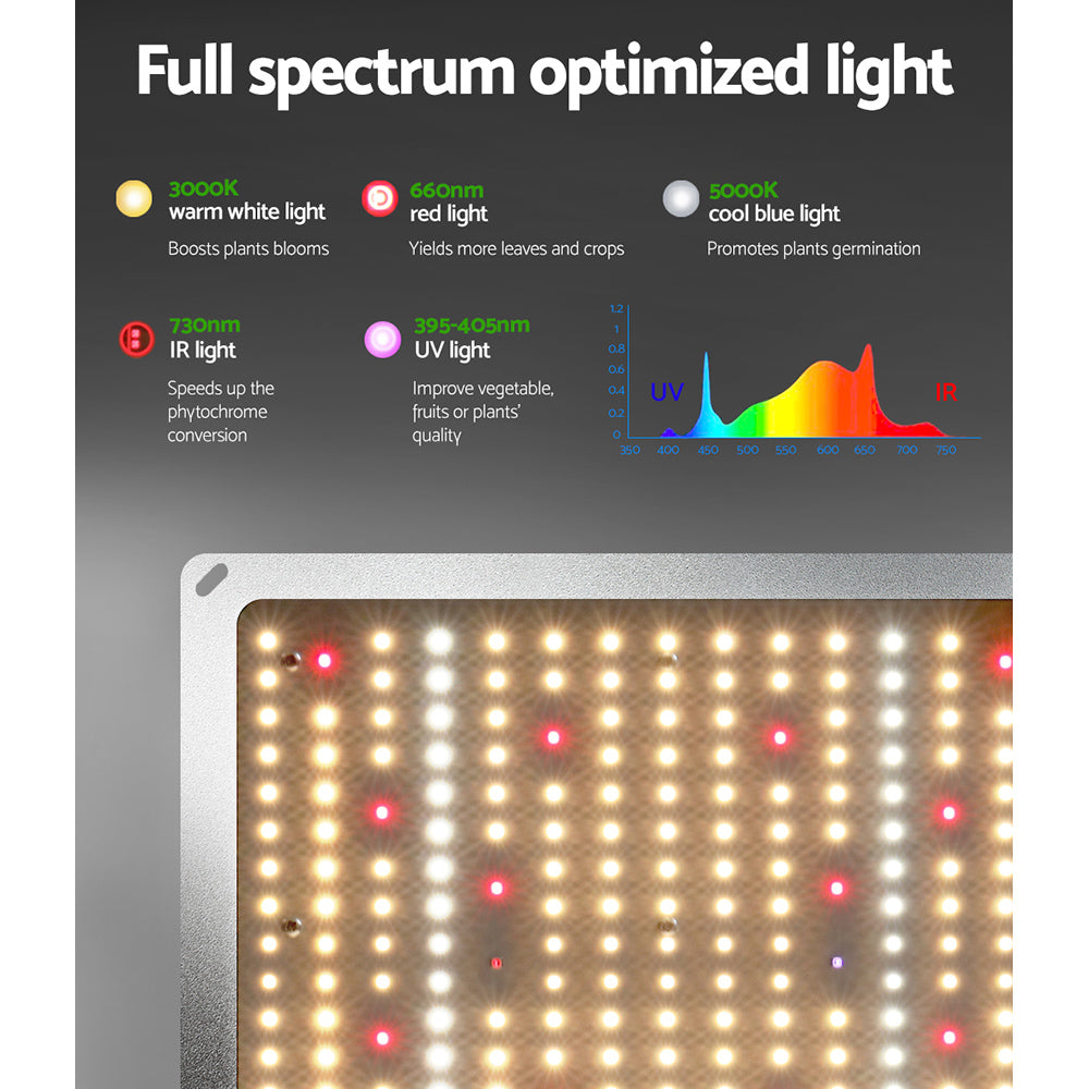 Greenfingers Grow Tent Light Kit 120x120x200CM 2200W LED Full Spectrum