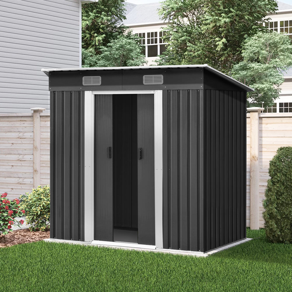 Giantz Garden Shed 1.94x1.21M Sheds Outdoor Storage Workshop House Tool Shelter Sliding Door