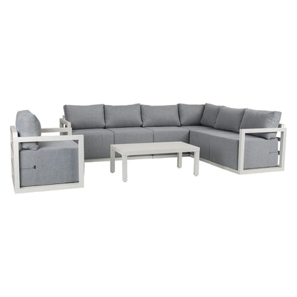 Alfresco 7-Seat Garden Lounge Set – White