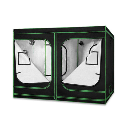 Garden Greens Grow Tent Kits 2.4m x 1.2m x 2m Hydroponics Indoor Grow System